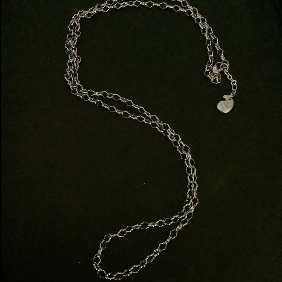 Jacqueline Kent silver-tone necklace chain. - Picture 2 of 3